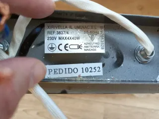 Lámpara de techo 4 focos