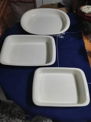 Lote 3 Fuentes Cerámica Villeroy & Boch para horno