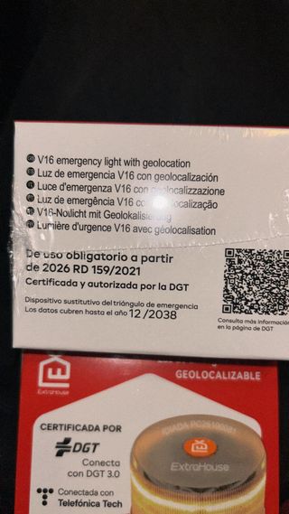 Baliza V16 Geolocalizada certificada por DGT