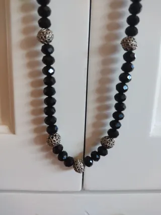 Collar cristal y filigrana