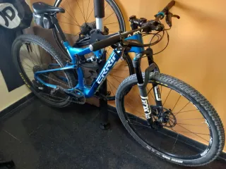 Bicicleta de Montaña Doble Suspensión Azul