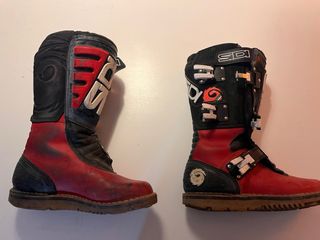 Botas de trial SIDI rojas talla 40