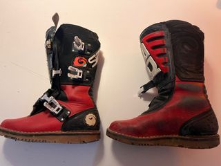 Botas de trial SIDI rojas talla 40