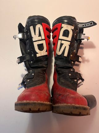 Botas de trial SIDI rojas talla 40