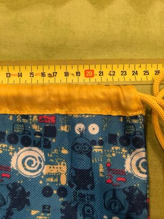 2 Bolsas/Mochila Minions con Cremallera