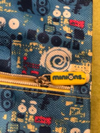 2 Bolsas/Mochila Minions con Cremallera
