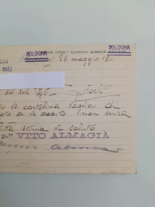 Cartolina postale pubblicitaria viaggiata 1911