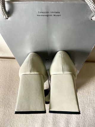 Exclusivos zapatos Muxart T 41 Blanco