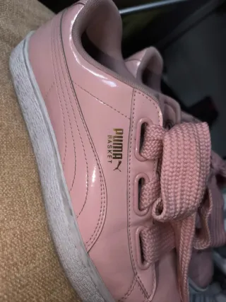 Zapatillas Puma Basket Heart Patent Rosa