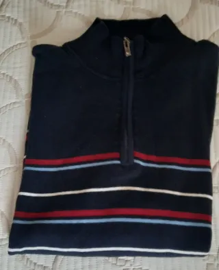 Jersey Hombre XL Rayas con cremallera