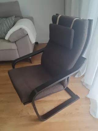 Sillón individual Ikea marrón