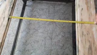 Mesa centro mármol y cristal, es para arreglar