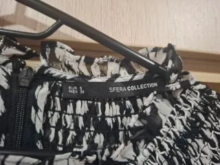 Vestido estampado blanco y negro