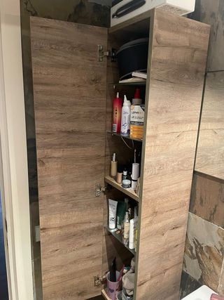 Armario de baño madera