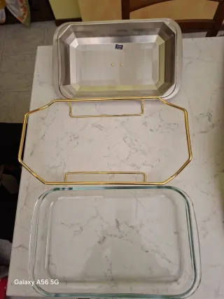 Pirofila Gottinghen Acciaio e Oro 24K