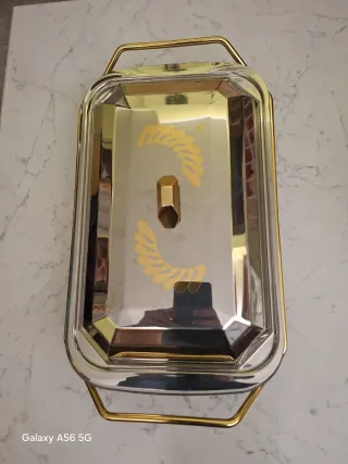 Pirofila Gottinghen Acciaio e Oro 24K