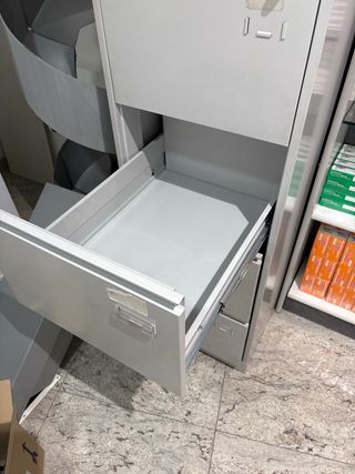 Archivador metálico 4 cajones gris