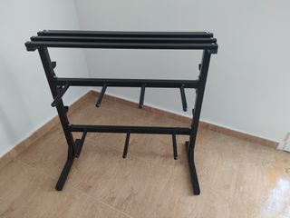 Soporte Barras Mancuernas Discos Muy Fuerte