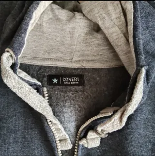 Felpa Coveri Grigia con Zip