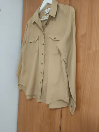 Camisa H&M Beige Talla L/40