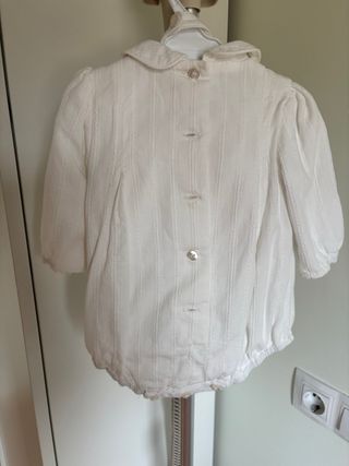 Ranita de bautizo blanca + capota