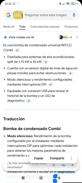 Bomba de Condensado REFCO Combi