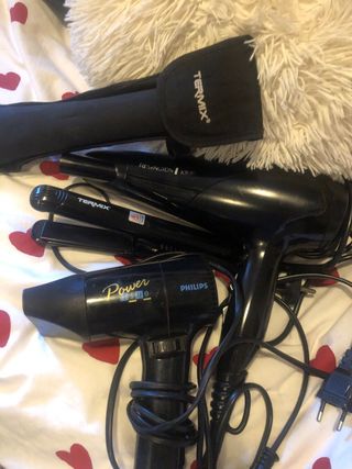 planchas titanio, secador Remington de iones