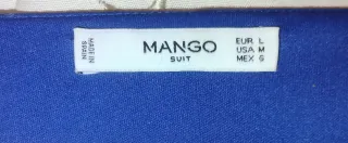 Vestido azul de fiesta manga larga