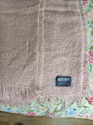 Manta Descamps topo lana y moher.