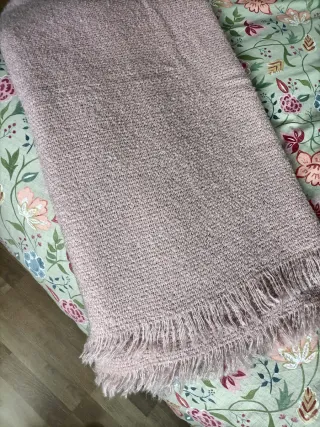 Manta Descamps topo lana y moher.