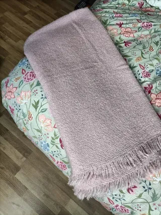 Manta Descamps topo lana y moher.