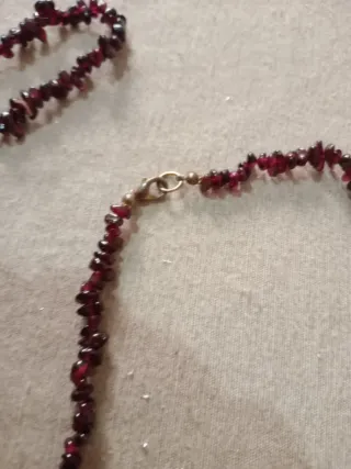 Collana e 2 bracciali granato