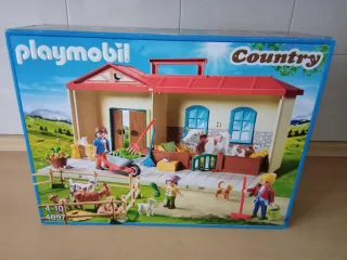 Granja Playmobil con animales y figuras