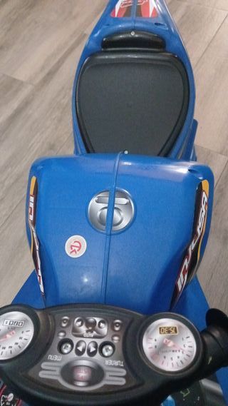 Moto sin pedales azul