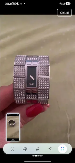 Orologio D&G Donna Gioiello Argento Nero