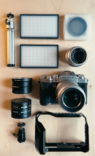 Kit Fujifilm X-T4 Plata + Lentes + Luces