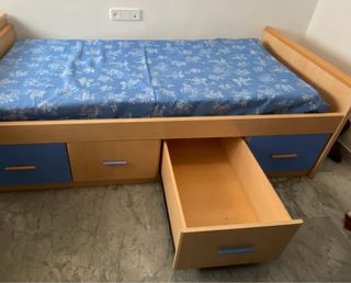 Cama nido con cajones y colchón