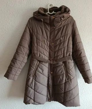 Chaquetón mujer marrón