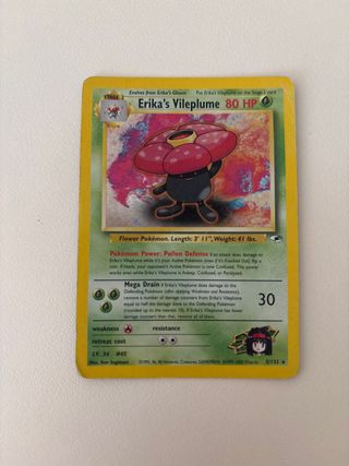 Erika's Vileplume - Carta Pokémon Stage 2 holo