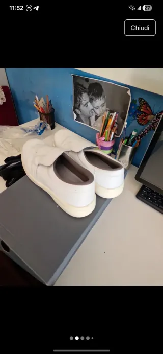 Scarpe professionali cuoco bianche