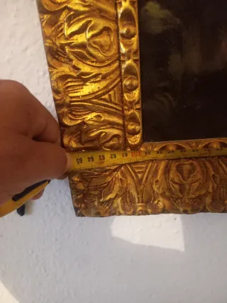 Pintura niña y perro junto a un río