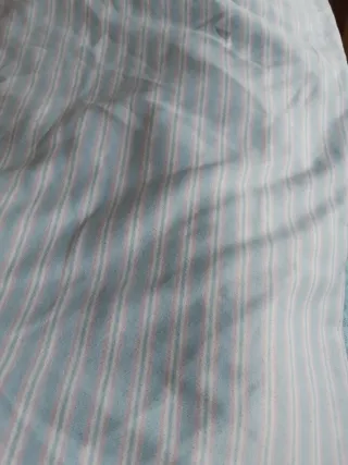 Bajera y manta invierno azul y rosa 1,90 x 90