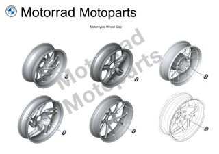 2 Tapas Embellecedor Moto Logo BMW Llanta y Cardán