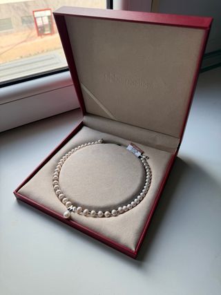 Collar di perle in argento per donna