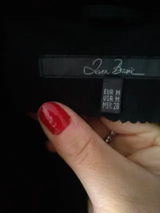 Abrigo ante negro talla M