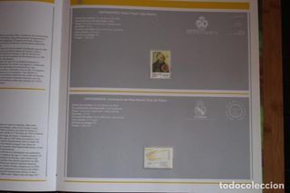 Libro con los Sellos de España y Andorra 2002.