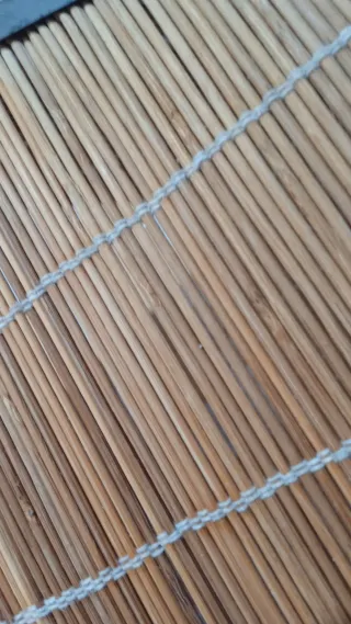 Lámpara de techo bambú y metal