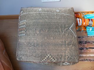 4 Cojínes Gigantes Seda Vegetal Marruecos 60x60x25