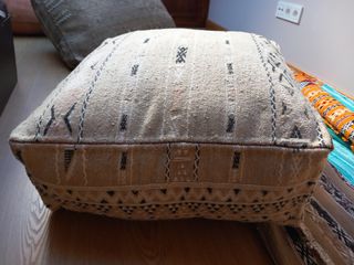 4 Cojínes Gigantes Seda Vegetal Marruecos 60x60x25