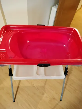 Bañera cambiador Jane con estampado de conejo